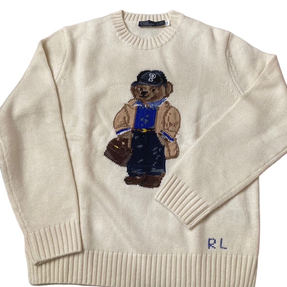 Ivory Polo Bear Sweater